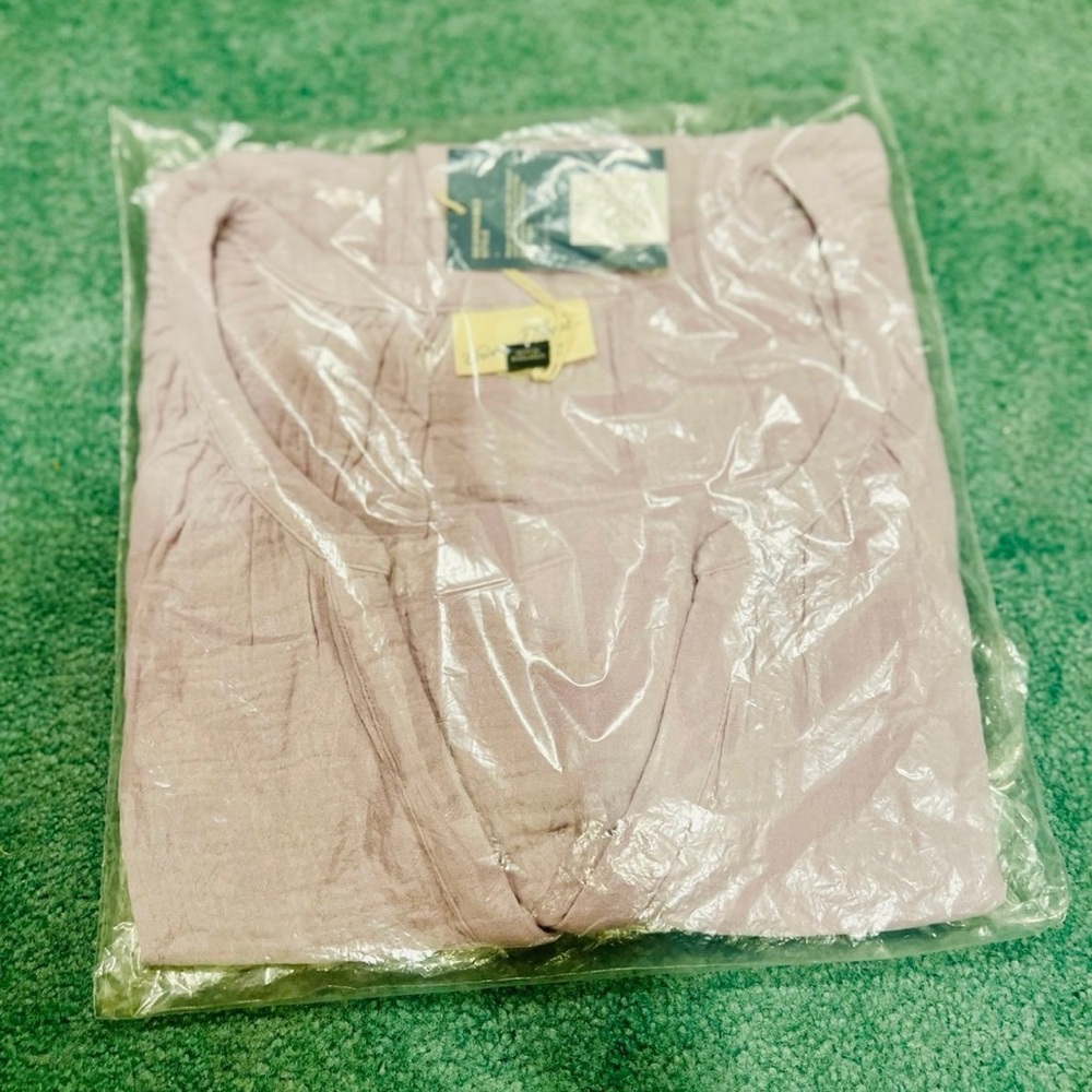 Universal Thread Short Sleeve Flutter Top Women's Lavender 100% Cotton size 1X - Picture 4 of 6